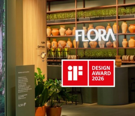 Flora premiada no iF DESIGN AWARD 2026 – o selo máximo do design mundial